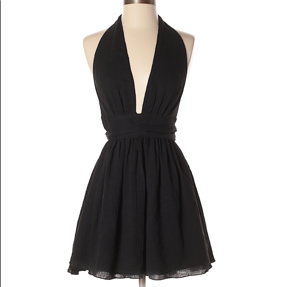 {Free People} Endless Summer Gauzy Halter Dress